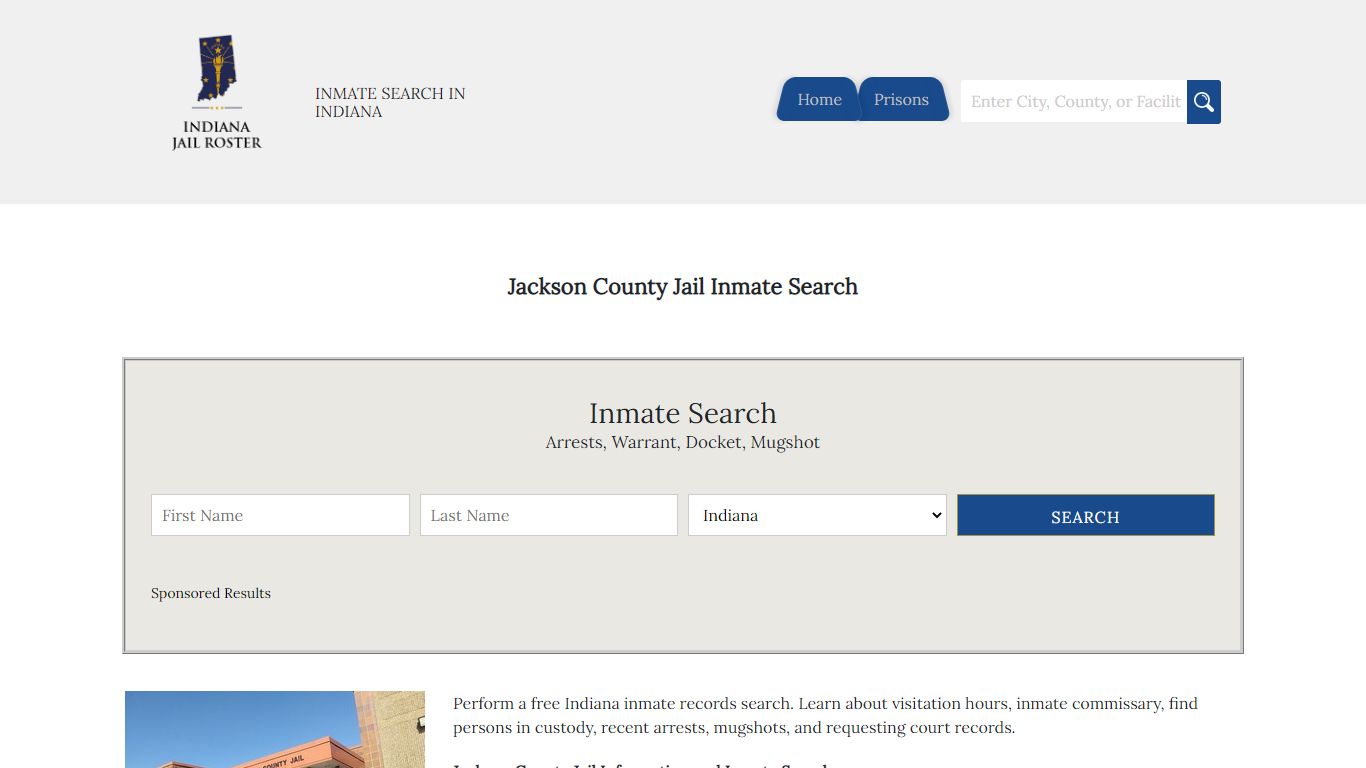 Jackson County Jail Inmate Search - Indiana Jail Roster