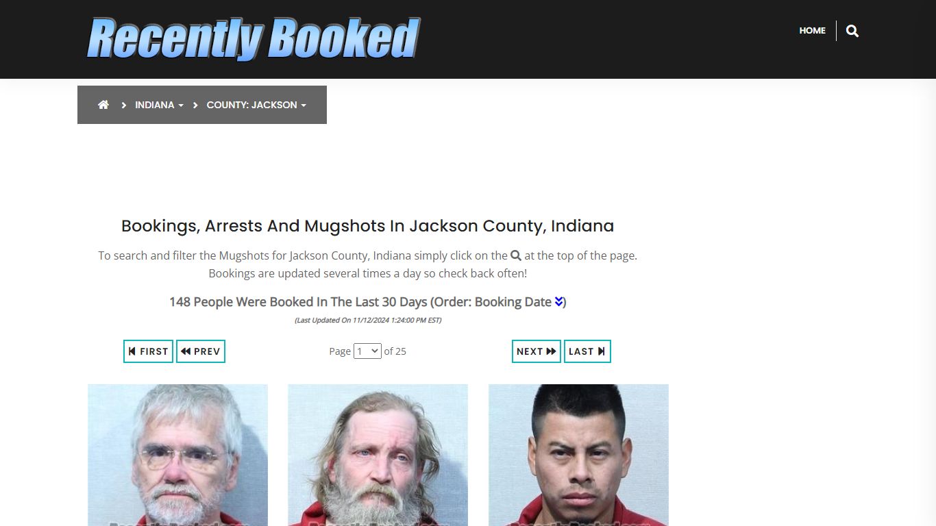 Bookings, Arrests and Mugshots in Jackson County, Indiana - Recently Booked