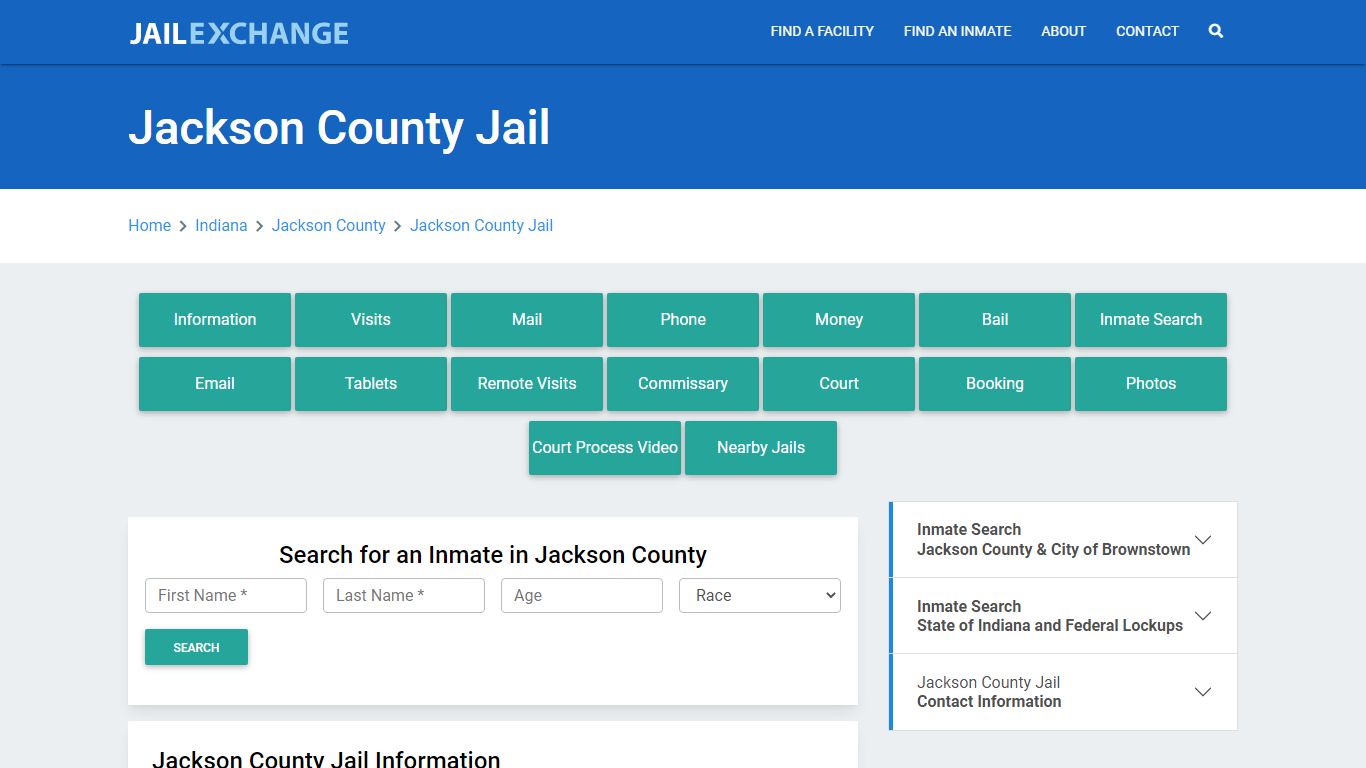 Jackson County Jail Roster Lookup, IN, Inmate Search